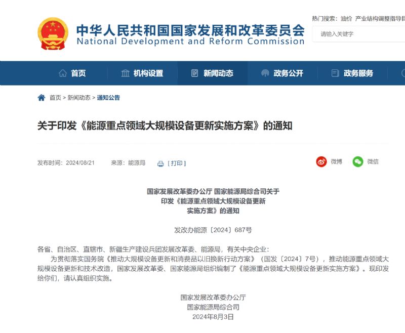 國家發改委、國家能源局重大方案發布！